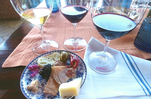 Luscious food and wine pairing at DAOU Winery, Paso Robles CA.